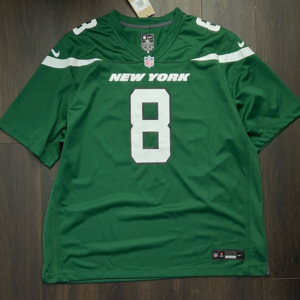 Nike Men's Aaron Rodgers #8 - New York Jets Game Jersey - Green, Size: 3XL